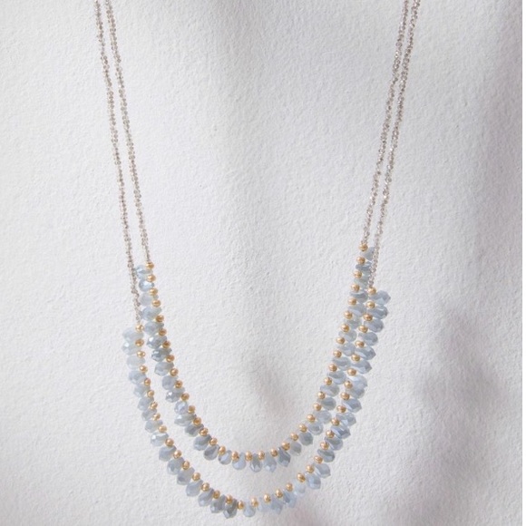 LOFT Jewelry - LOFT Glass Beaded 2 Strand Necklace NWT